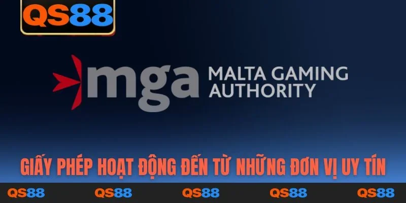 Giấy phép hoạt động QS88 đến từ những đơn vị uy tín